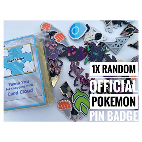 Pokemon Mini paquete de lata con 50 tarjetas de Pokémon – 1 pin – 1 x Ultra Rare