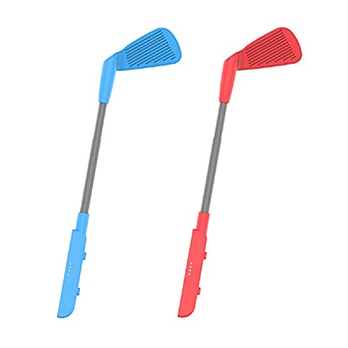 POXE Club de Golf para Juegos de Golf de Mario Cambio de Barra de Golf con Varilla Telescópica Compatible con Nintendo Switch Golf Joy con Control Grip Juegos Deportivos Accesorios de