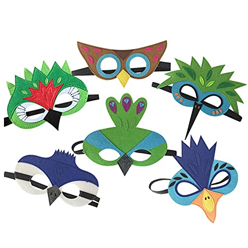 Proumhang 2 Piezas de Disfraz de alas de pájaro para niños de 3 a 8 años,Disfraz de búho de pájaro y Pavo Real,máscara de Ojo de Fieltro para niños y niñas y Conjunto de alas,Halloween,Estilo 4