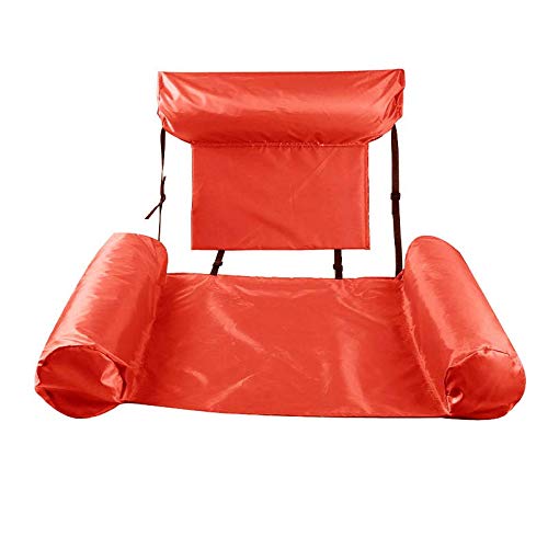 Queta Hamaca Inflable, Hamaca de Agua, Colchón de Aire Ultra cómodo, Colchón de Aire Flotante, Colchoneta Flotante, Plegable Silla de Piscina, Sillón portátil, para Adultos Cama Flotante de Agua