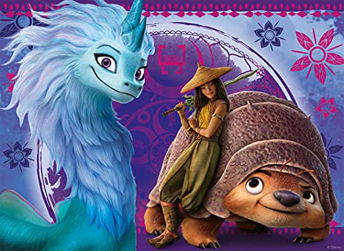 Ravensburger- Disney and The Last Raya & The Raya y el último dragón, Rompecabezas de 100 Piezas Extra Grandes para niños a Partir de 6 años (12920)