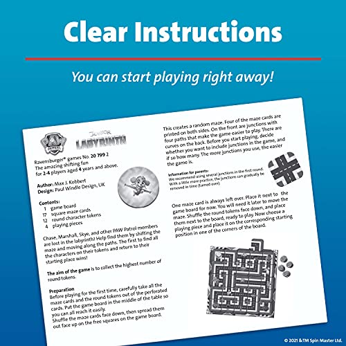 Ravensburger - Junior Labyrinth Paw Patrol