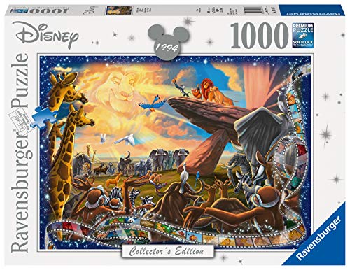 Ravensburger Puzzle 1000 Piezas, El Rey Leon, Puzzle Disney, Rompecabezas Ravensburger de Alta Calidad, Edad Recomendada 12+