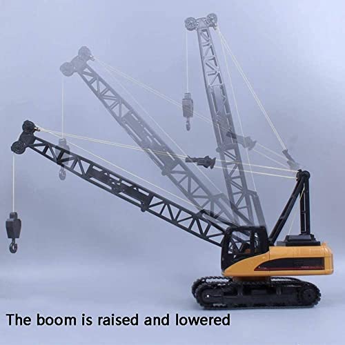 RC Cars para niños, Control Remoto Excavadora de Juguete Grande, ingeniería vehículo Torre grúa Control Remoto vehículo eléctrico, Control Remoto de 2.4GHz Torre de Control Remoto grúa
