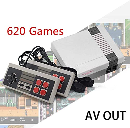 Retro Classic Mini consola de juegos Estación de juegos Vintage Consola de juegos 620 Games con la barra de control 2 piezas Mini consola para juegos