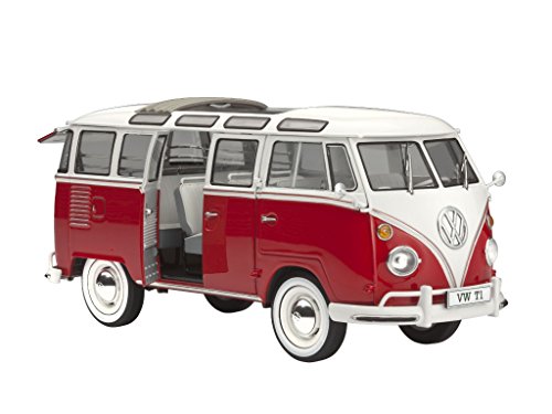 Revell- VW T1 Samba Bus Maqueta Coche, Multicolor (07399) , color/modelo surtido