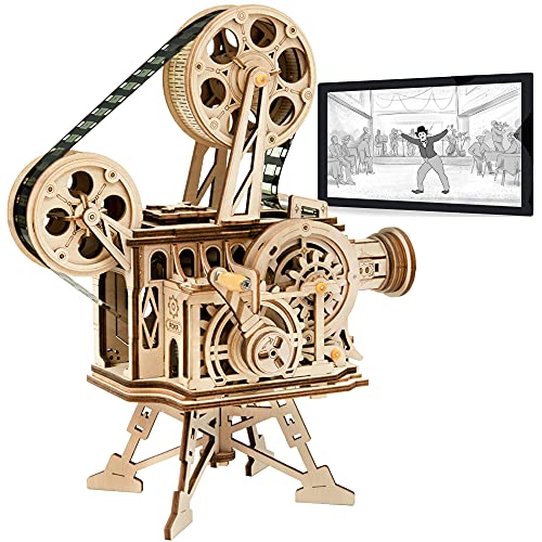 Robotime Kit de Vitascope mecánico - Rompecabezas de Madera de Corte por láser de Modelos de construcción - Juegos de Madera para niños y Adolescentes