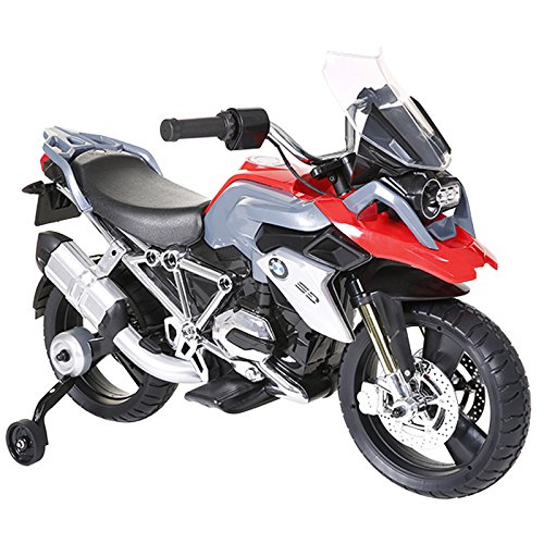 ROLLPLAY Moto eléctrica Premium, Para niños a partir de 3 años, Hasta 35 kg, Batería 12 V, Hasta 5 km/h, BMW 1200 Motorcycle, Rojo