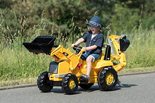 Rolly- Caterpillar, Color, Tractor Cat con Bulldozer Y ESCABADORA (Dicoal 813001)