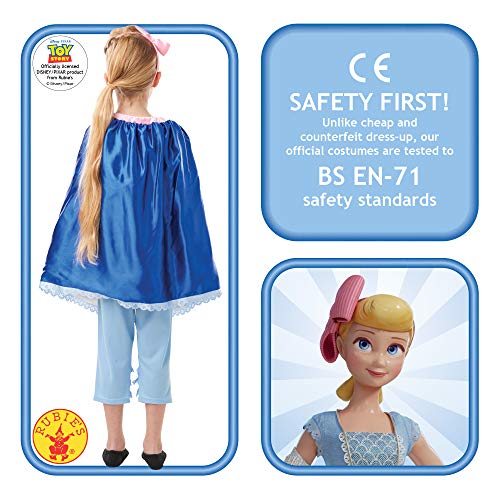 Rubies Disfraz oficial de Disney Toy Story 4, Bo Peep Girls Deluxe, tamaño grande para niños – Edad 7 – 8 años