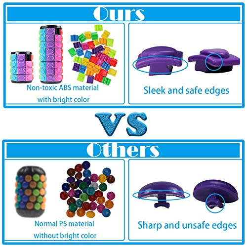 R.Y.TOYS Cylinder Puzzle Magic Cube Puzzle para Adultos Speed Cube Rompecabezas para 5 años de Edad Chicas 3D Rompecabezas para niños Juguetes Juego de Rompecabezas Niños Patrón Juguetes 5100B