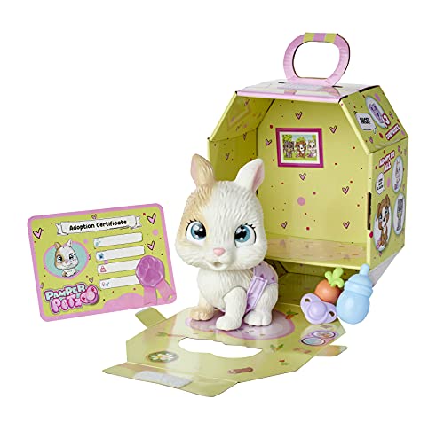 Simba - Pamper Petz Conejito- Mascota con Función de Huella Mágica, Beber y Hacer Pipí, para Niños a partir de 3 Años