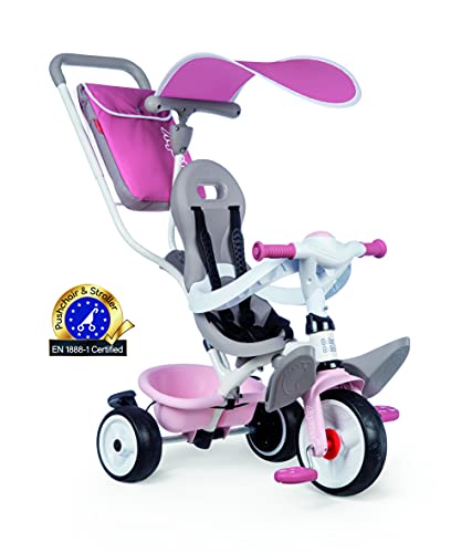 Smoby- Triciclo Baby Balade Rosa (741401), Color