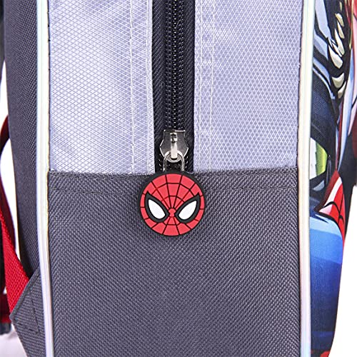 Spiderman Mochila para Niños, Mochila Diseño Venom y Spiderman, Mochila Luces 3D, Bolsa de Viaje Infantil, Regalo para Niños
