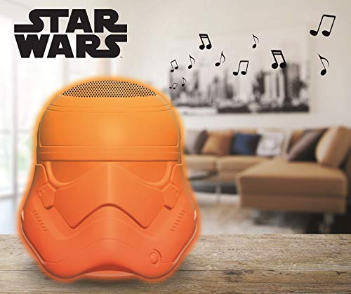 Star Wars - Altavoz luminoso con Bluetooth, uso interior y exterior, batería recargable (Lexibook BTL710SW)