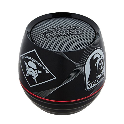 Star Wars - Mini Altavoz, Bluetooth, 3W, Color Negro Y Rojo (Lexibook BT015SW)