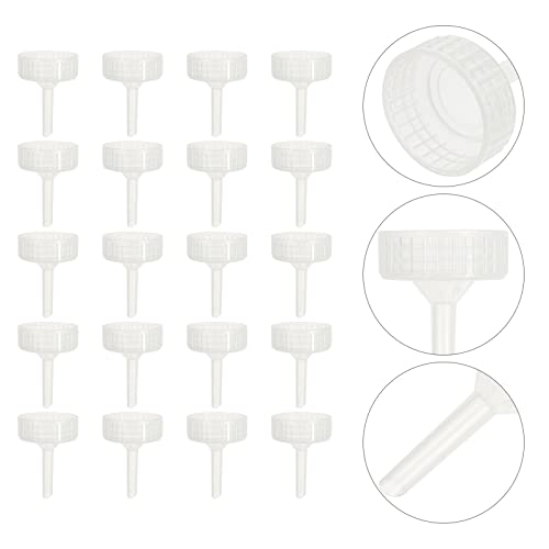 STOBOK 20 Unids Hatchery Cola Botella Adaptadores de Botella de Agua de Plástico Inyección de Inyección de Agua Accesorios de Calentamiento de Mano para Incubar con Gorras de Botella de