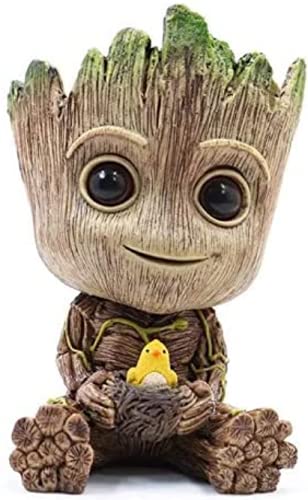 Super Dream Store Baby Groot - Mini nido, 5 x 3 x 3 cm, altura 5 cm, ancho 3 cm, figura de acción dulce regalo pequeño juguete, mini jarrón, amigo acuario