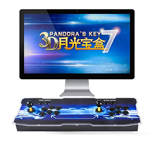 TAPDRA Consola de Juegos Retro Arcade 3D Pandora Key 7 4188 Retro HD Games (Juegos 3D 160 en uno incluidos) HD 1280x720 Soporte multijugador Agregar más Juegos Salida de Audio HDMI/VGA/USB/3,5mm