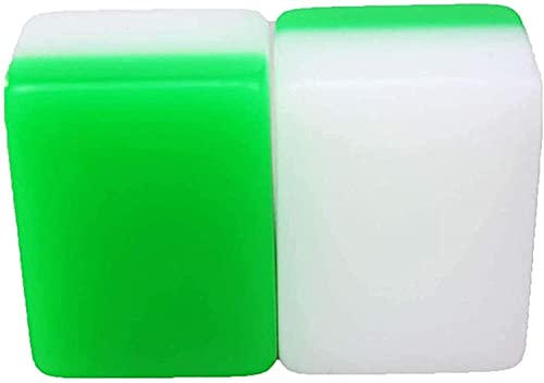 Tiyabdu Juegos de azulejos más nuevos Mahjong Set Metal Embalaje Caja de embalaje Mahjong Set de tamaño completo Resistencia al impacto MAHJONG Conjunto de azulejos grandes Fuente lisa Mahjong (Color: