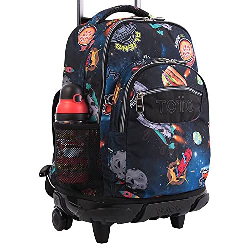 TOTTO Morral Rue Bomper Renglones Mochila con Ruedas, Adultos Unisex, Azul (Azul), Talla Única