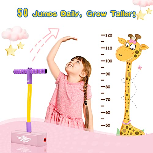 Toyzey Juguetes Niñas 3 4 5 6 7 8 9 10 11 12 Años,Pogo Stick Regalos Niña 3-12 Años Juguetes para Niñas de 3-12 Años Regalos Niños Cumpleaños Niñas