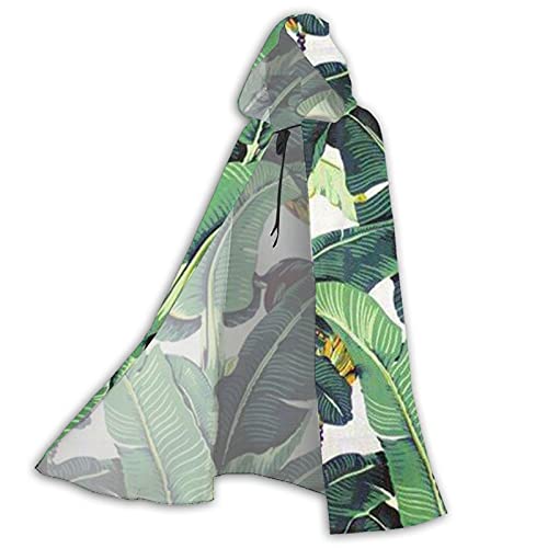 Tropical Banana Palm Leaves - Capa con capucha para disfraz de cosplay