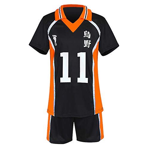 TUMUSKER Haikyuu - Traje de cosplay para la escuela secundaria y el equipo de voleibol uniforme para Karasuno Sportwear Jersey (Kei Tsukishima, s, s)