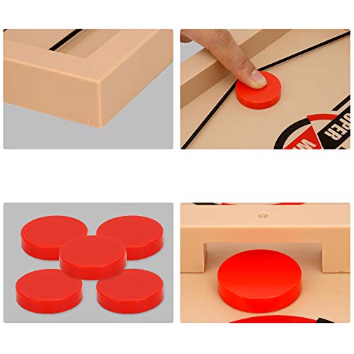 Ulikey Juego de Mesa de Hockey, Juegos de Tablero de Catapulta, Fast Sling Puck Game, Juego de Tablero de Ajedrez Interactivopara la interacción Entre Padres e Hijos, Juego de Escritorio (A)
