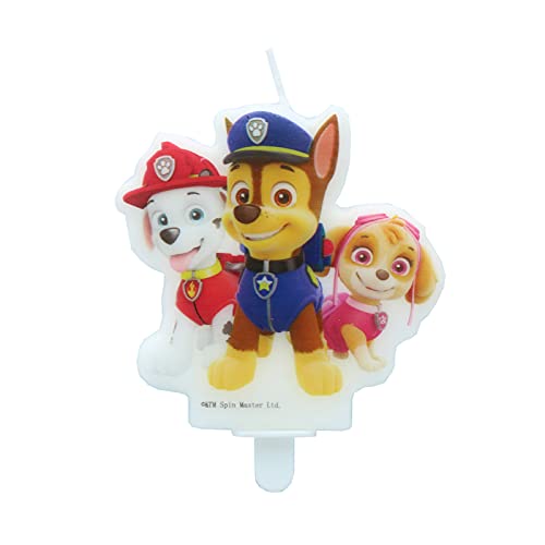 Vela de pastel de cumpleaños de Paw Patrol