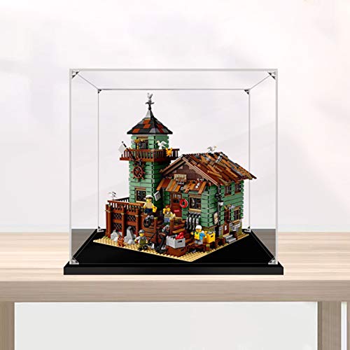 Vitrina de Acrílico para Lego Vieja Tienda de Pescadores 21310,Display Case Vitrinas para Colecciones Modelismo (Solo Vitrina)