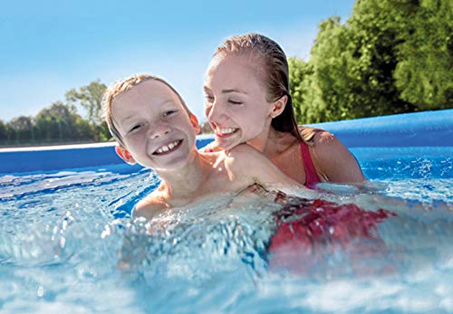 VNFWLDM Piscina Marco De Metal Tubo De Acero Rectangular Square Pool Pool Pond Soporte Grande sobre Tierra Play Pool
