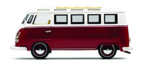 Volkswagen Original Modelo Auto T1 Samba Bus Rojo/Cream 1: 43
