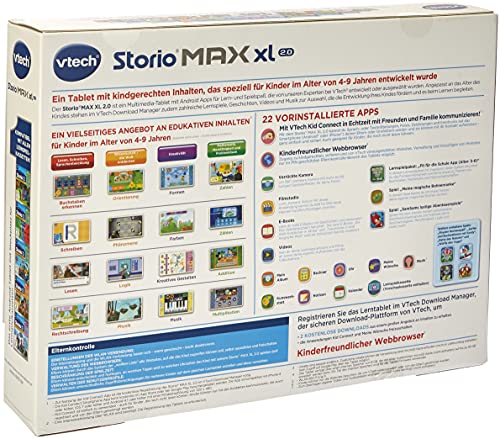 Vtech Storio MAX XL 2.0 Tableta para niños [Alemán]