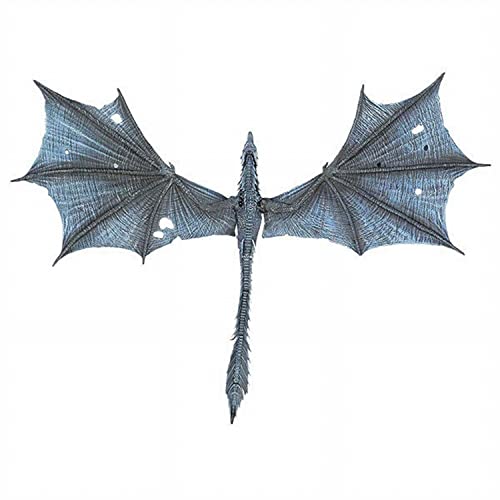 Wanfuzhnagr Juego de Tronos Viserion Ice Dragon CLORURO DE POLIVINILO Figura Model Gift - Alto 7.5 Pulgadas