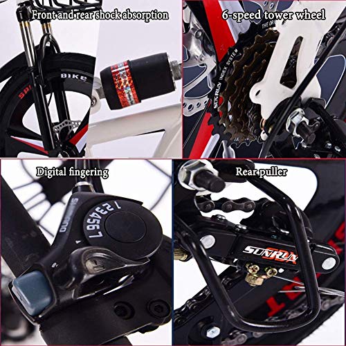 WENHAO Bicicleta Sin Pedales Niños Electrica Plegable Adulto Ligera Montaña Doble Suspensión Fat Bike Mujer Aluminio Hombre Trek Forno Bebe Chico Niña Infantiles Carretera Paseo TRICICLOS CIUDAD ESTIC