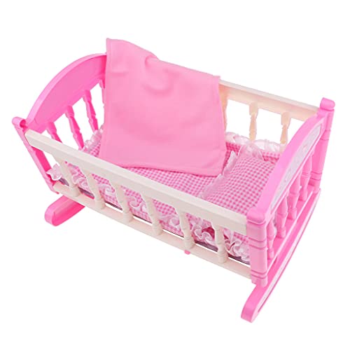 yotijar Cama Crible Edredón Almohada Colchón Miniatura Muebles Cuna Cuna