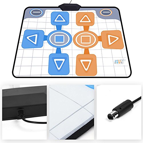 Yunir Alfombrilla de Baile, Almohadilla de Baile Antideslizante de Espuma de Doble Persona de 90 * 82 cm para el Juego de Consola Nintendo Wii, Suave, Duradero, cómodo, Plug and Play