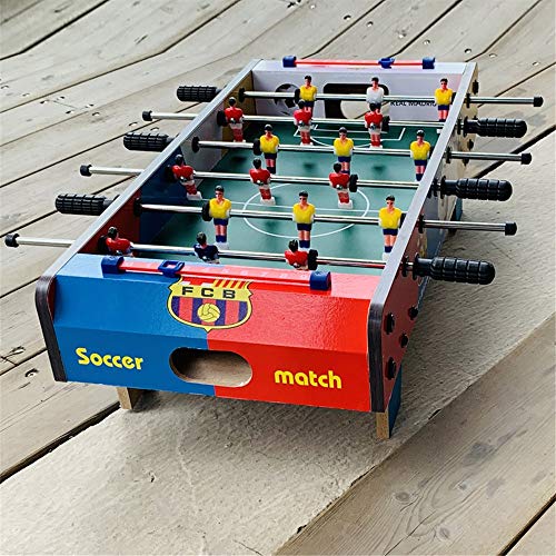 ZDAMN Futbolín De Mesa Mesa de futbolín de Mesa Compacto Mini Juego de fútbol futbolín for Adultos y niños Competencia Juegos de Mesa Juguete de Fútbol (Color, Size : 50x25x15.5cm)
