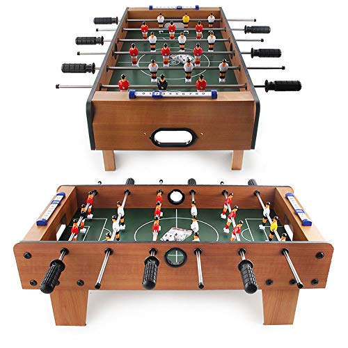 ZDAMN Futbolín Mini portátil Tamaño de la Tabla de Foosball Fútbol Fútbol Tableros de Mesa de futbolín for Adultos y niños Juguete de Fútbol (Color, Size : 58.5x69x24cm)