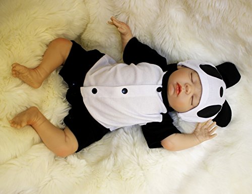 ZIYIUI 18inch-45 cm Muñecas Bebe Reborn Niño Bebes Reborn Silicona Blanda Realista Muñecas Bebes Juguetes Magnéticos Muñecos Reborn Dormir