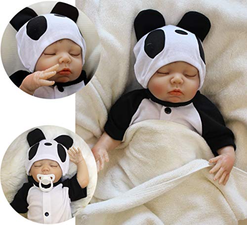 ZIYIUI 18inch-45 cm Muñecas Bebe Reborn Niño Bebes Reborn Silicona Blanda Realista Muñecas Bebes Juguetes Magnéticos Muñecos Reborn Dormir