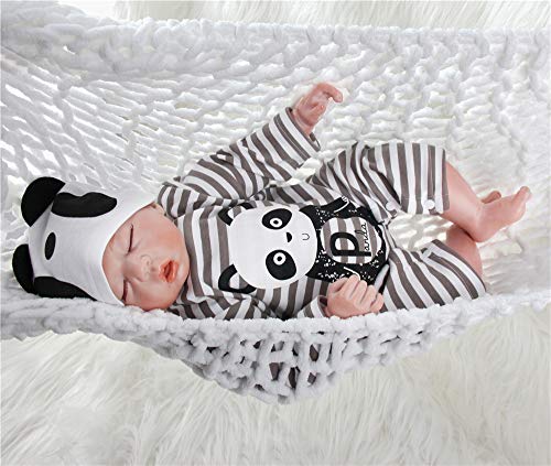 ZIYIUI Bebes Reborn niñas Muñecas Reborn Silicona Reales Recien Nacidos Toddler niño Realista Baby Dolls Girls Ojos Abiertos Baratos Muñecos Reborn Originales Bebe Reborn Verdadero 55 Cm (2)