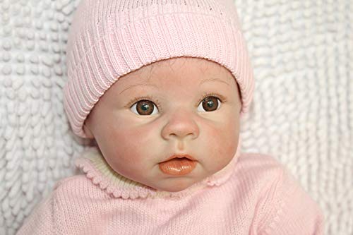 ZIYIUI Muñeca Reborn 55 cm Baby Born 22 Pulgadas Bebe Reborn de Silicona Real Muñeco Cuerpo Blando Bebe Rebones Niña Recién Nacido Juguetes