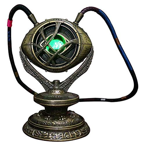 ZQD Titan héroe Marvel Eye Toy de Agamotto, 1: 1 Collar de Metal Médico de Strange, Infinito Rrough Tiempo Gem, Brillos, Avengers Puntales