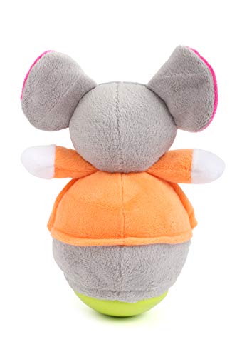 11422 Roly Poly Ratón, Small Foot, ratón de Felpa Suave, Figura de pie para agarrar y Sentir.