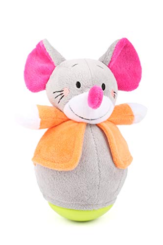 11422 Roly Poly Ratón, Small Foot, ratón de Felpa Suave, Figura de pie para agarrar y Sentir.