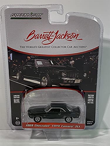1969 Chevrolet COPO Camaro ZL1 Verde escala 1:64 Greenlight 37220B