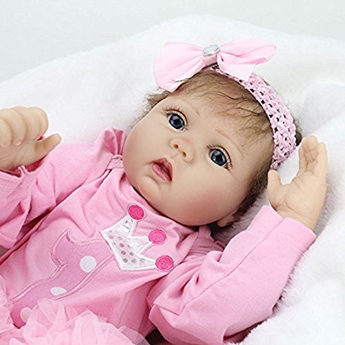22pulgadas 55cm Bebe Reborn muñecas niñas Silicona Realista Toddler Recien Nacidos niño Reales Baby Dolls Verdadero Originales Ojos Abiertos