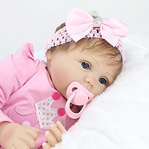 22pulgadas 55cm Bebe Reborn muñecas niñas Silicona Realista Toddler Recien Nacidos niño Reales Baby Dolls Verdadero Originales Ojos Abiertos